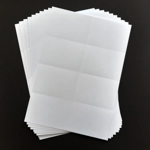 Flashcards printen A4 naar A7 vellen 10 keer